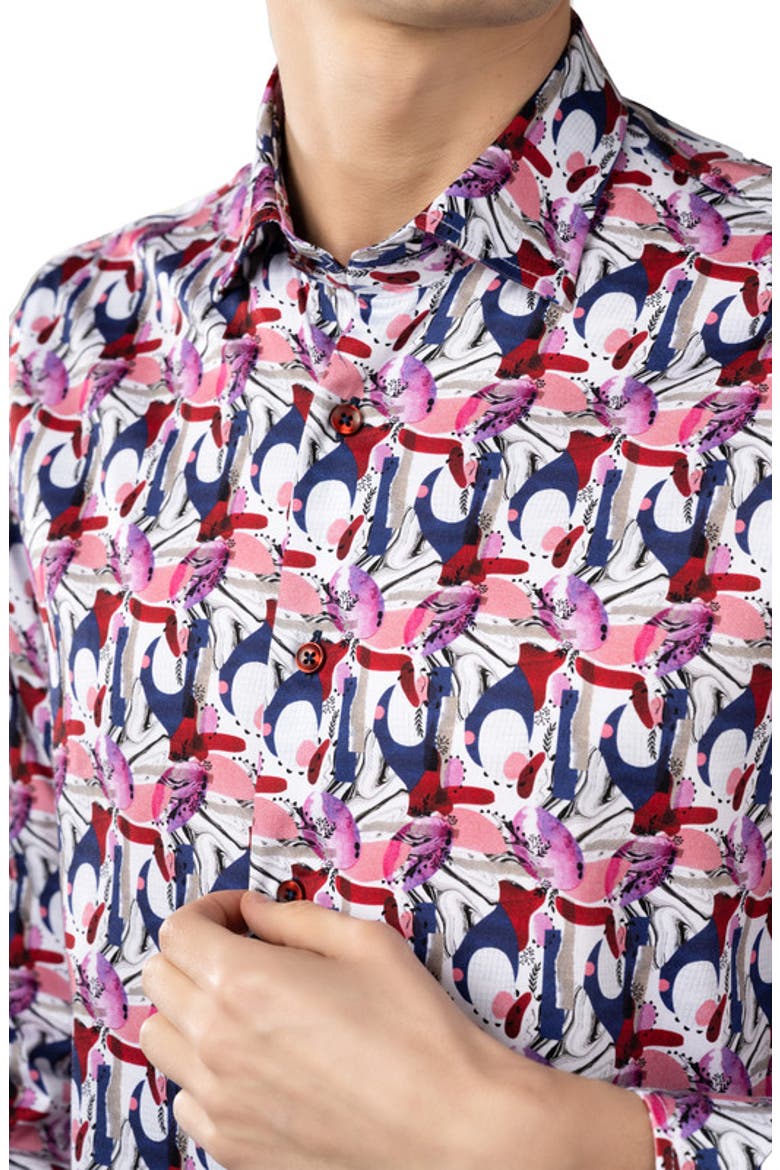 Multicolor Swirls Shirt, Alternate, color, Multi