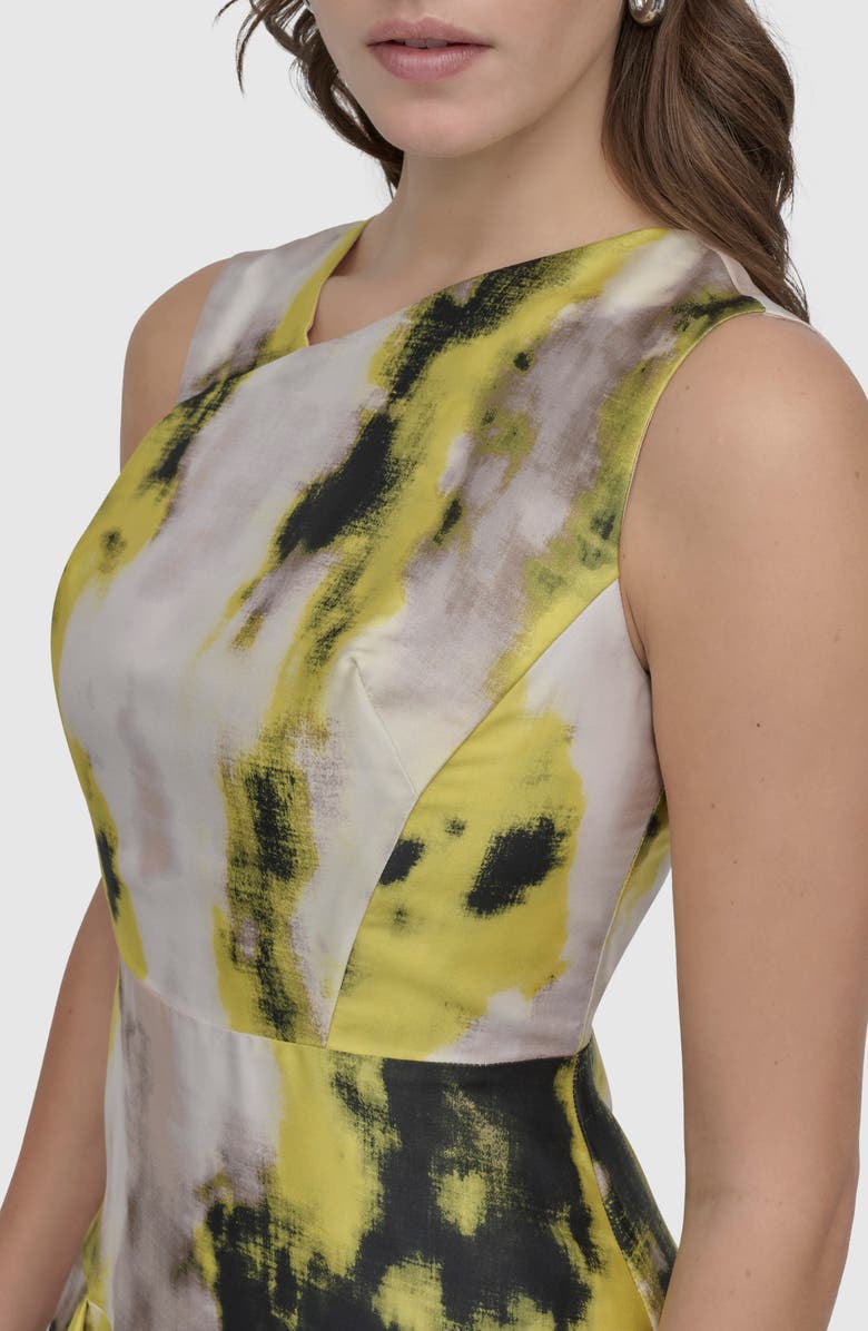 DKNY Scarf Twill Cocktail Dress, Alternate, color, 