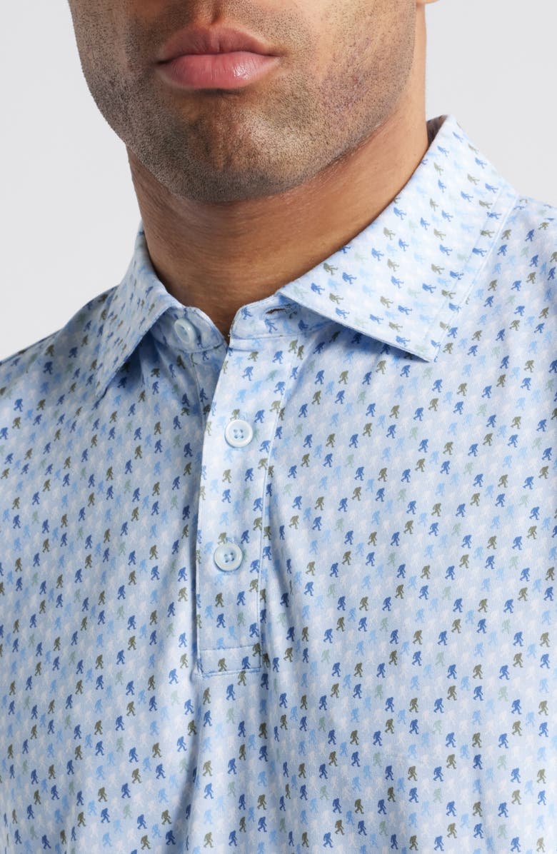 Johnston & Murphy XC4<sup>®</sup> + Cool Degree<sup>™</sup> Yeti Print Performance Golf Polo, Alternate, color, 