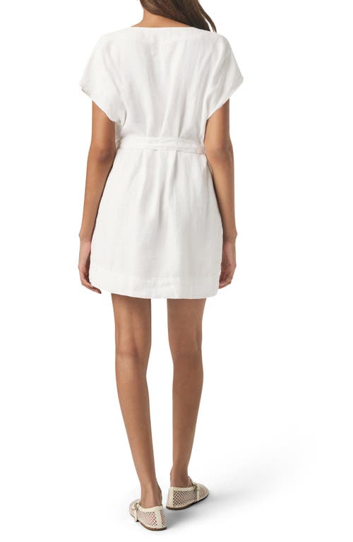 Splendid Melanie Belted Linen Minidress