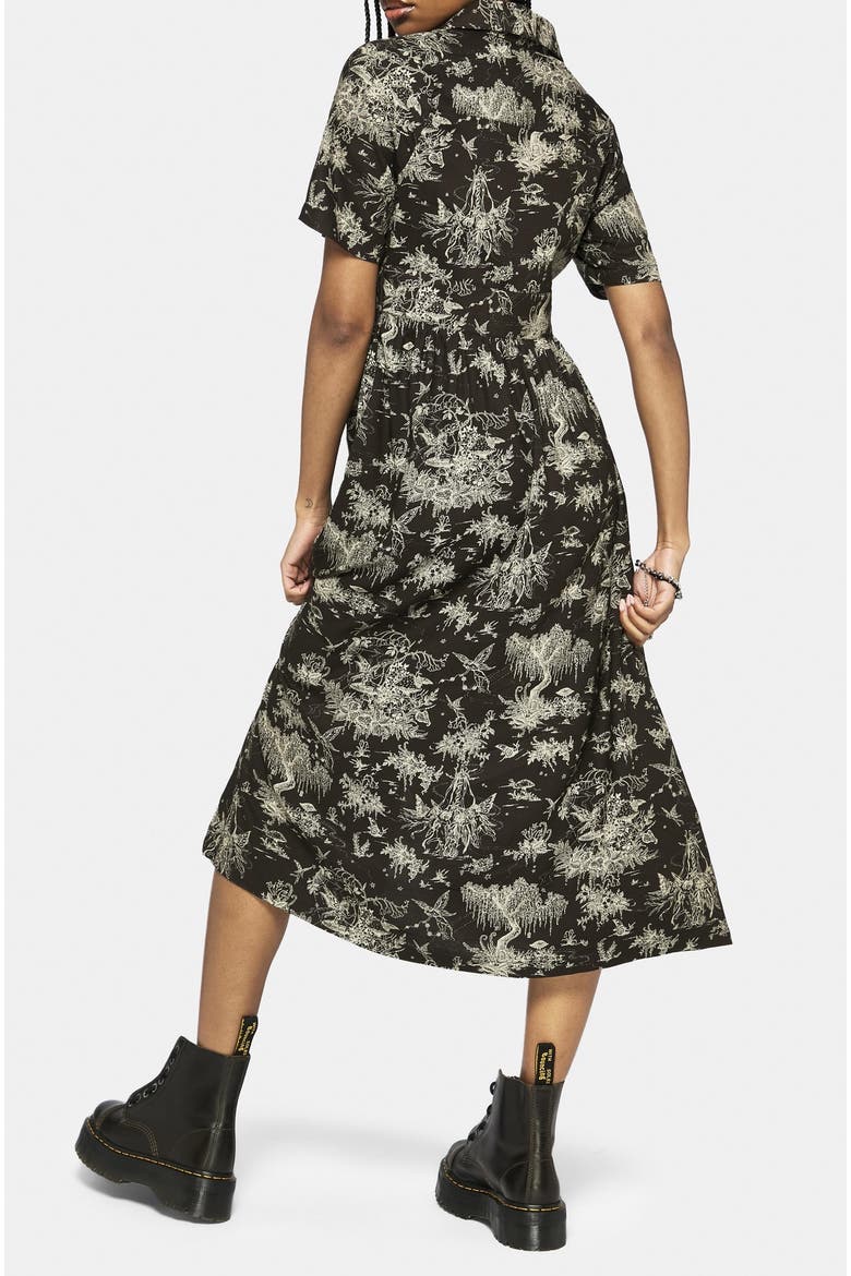 Zorya Winter Maypole Midi Shirt Dress, Alternate, color, Grey
