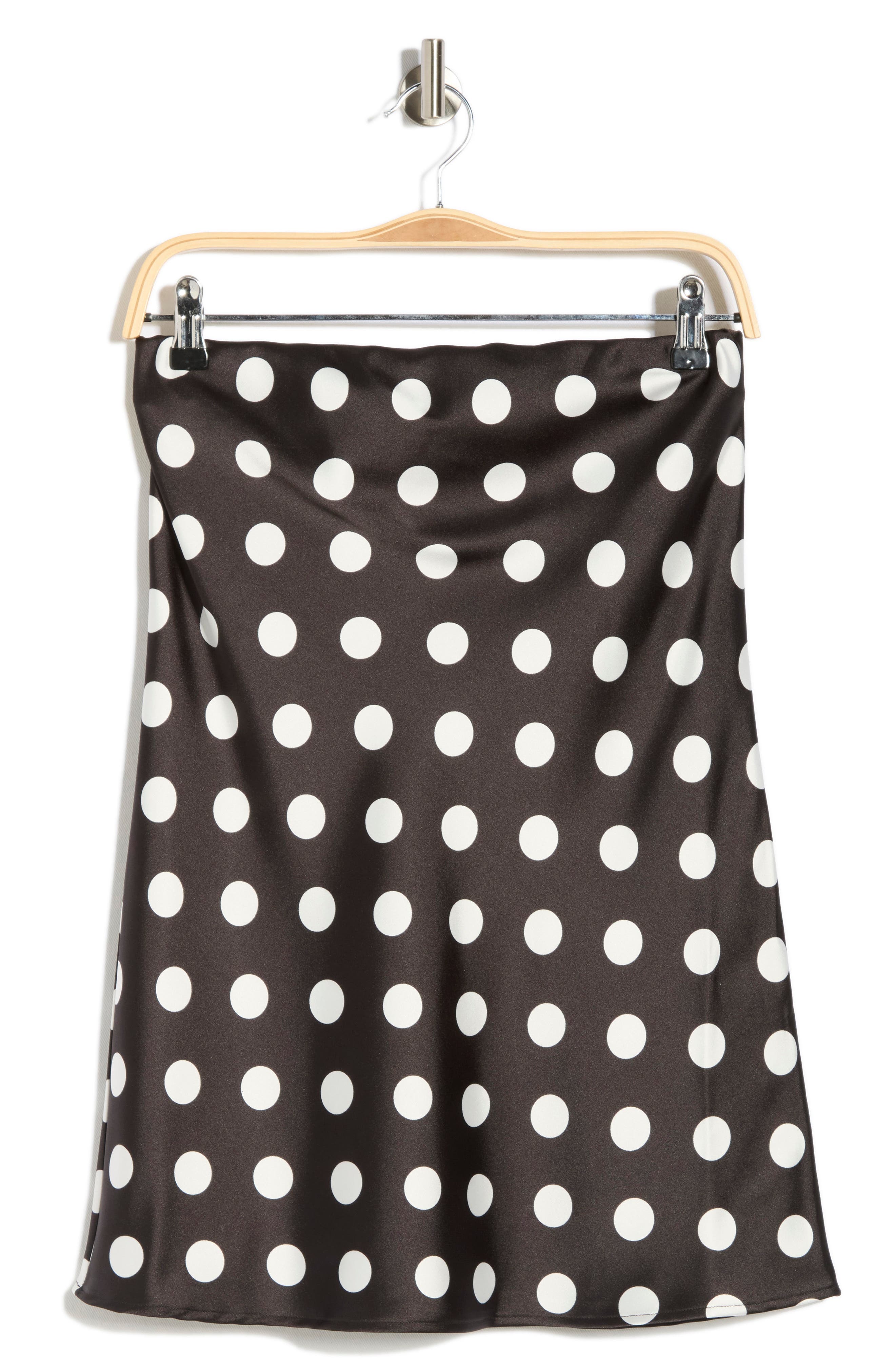 Renee C Polka Dot Strapless Tunic Top
