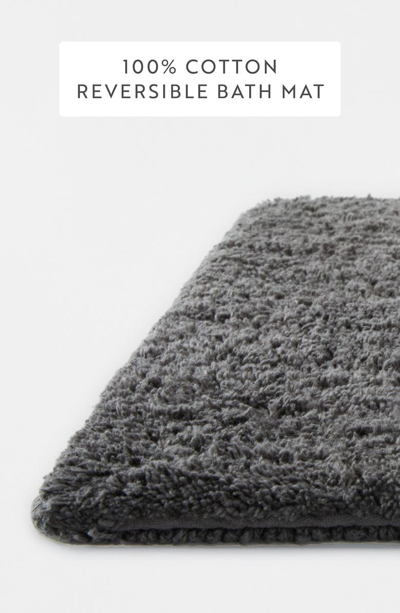 HOMESPUN Reversible Cotton Bath Mat, Alternate, color, 