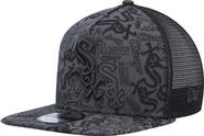 New Era Men's New Era Black Chicago White Sox Repeat A-Frame 9FIFTY Trucker Snapback Hat