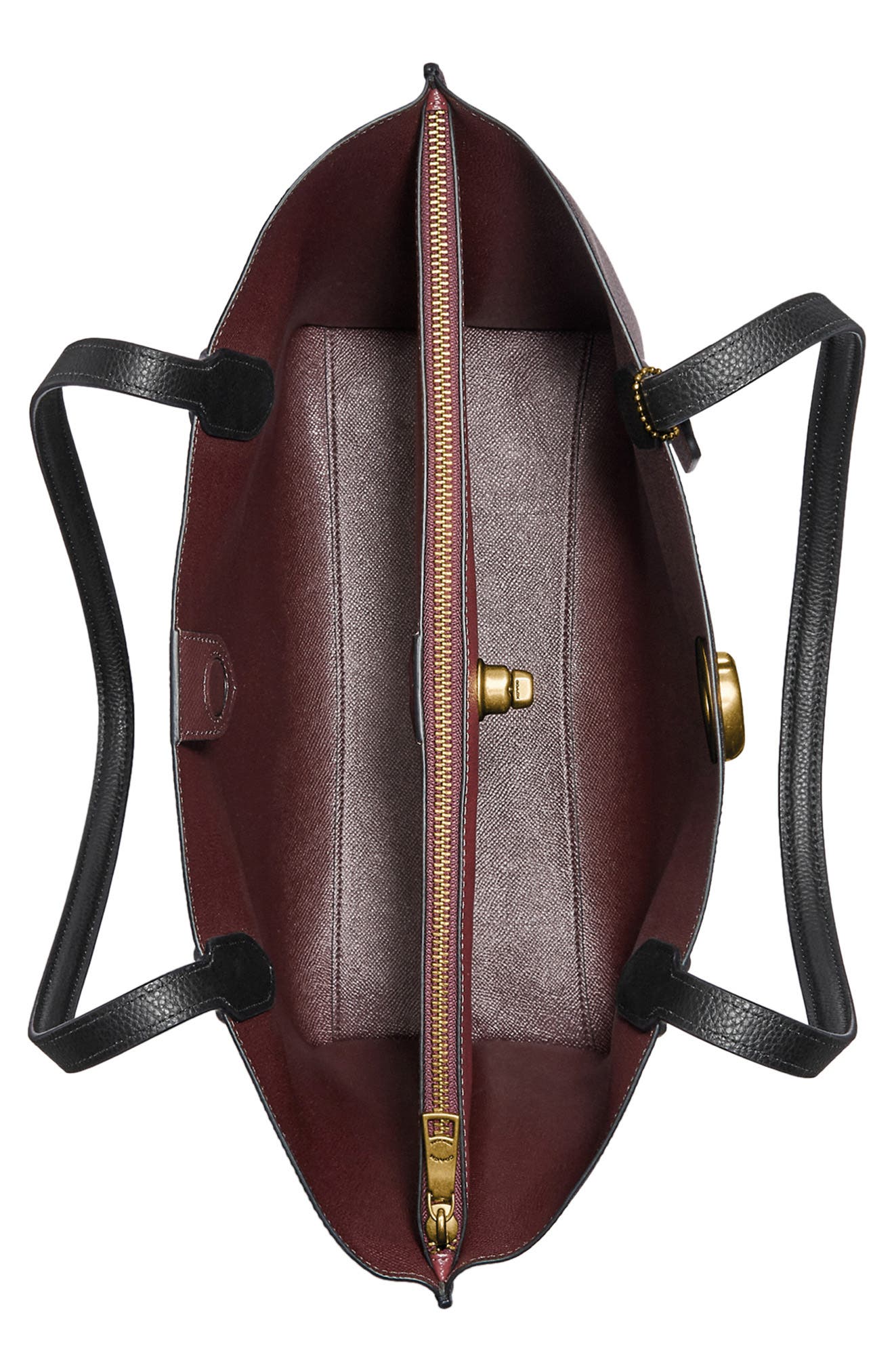 COACH Willow Leather Tote, Alternate, color, 