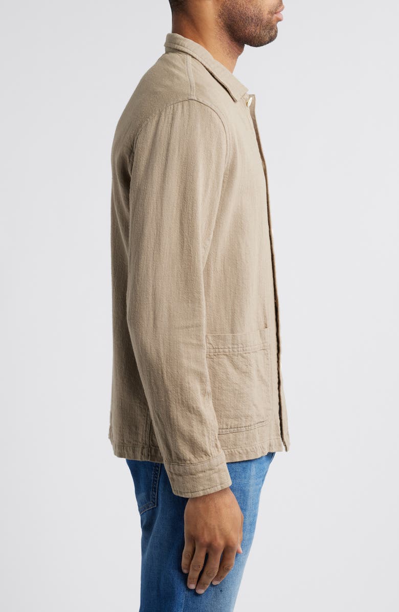 Rails Ambrose Cotton & Linen Shirt Jacket, Alternate, color, Barley