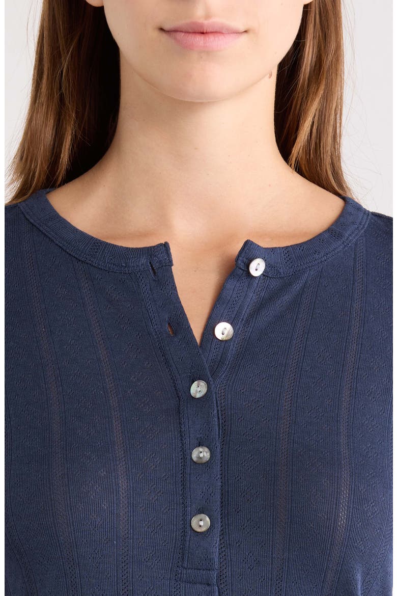 Pointelle Henley, Alternate, color, TWILIGHT