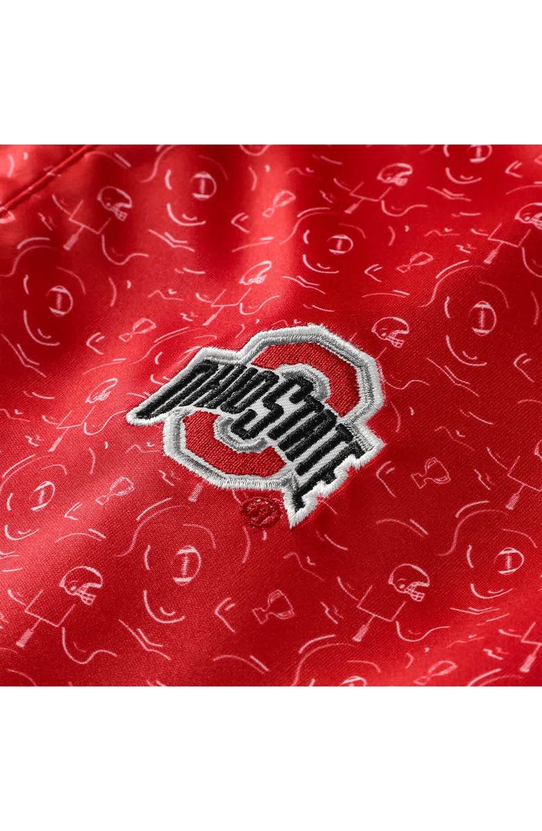 COLOSSEUM Men's Colosseum  Scarlet Ohio State Buckeyes Football Print Polo, Alternate, color, Scarlet