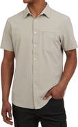 DKNY SPORTSWEAR Daymond Short Sleeve Button-Up Shirt