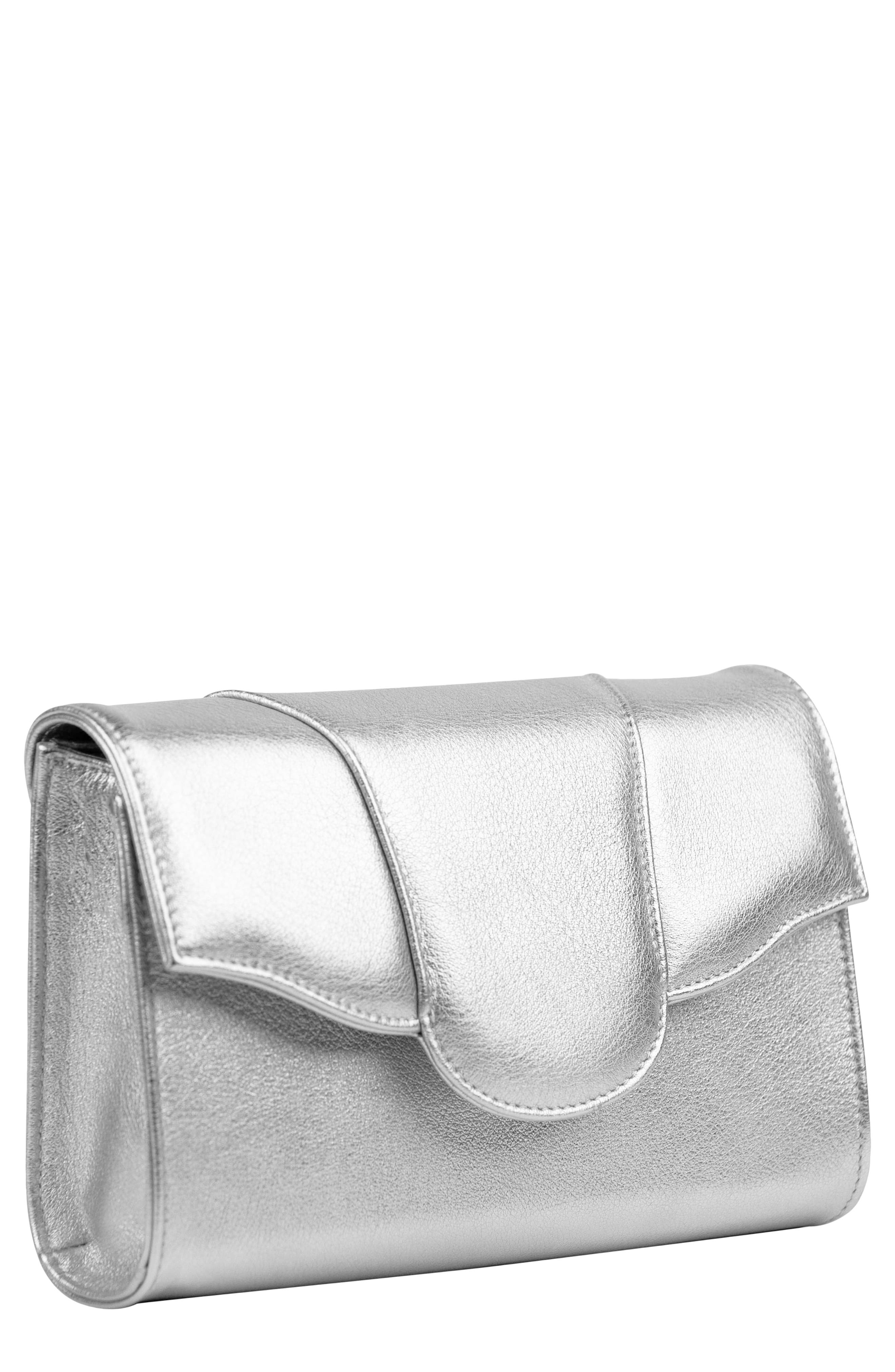 LISELLE KISS Allie Metallic Leather Crossbody Bag, Main, color, 