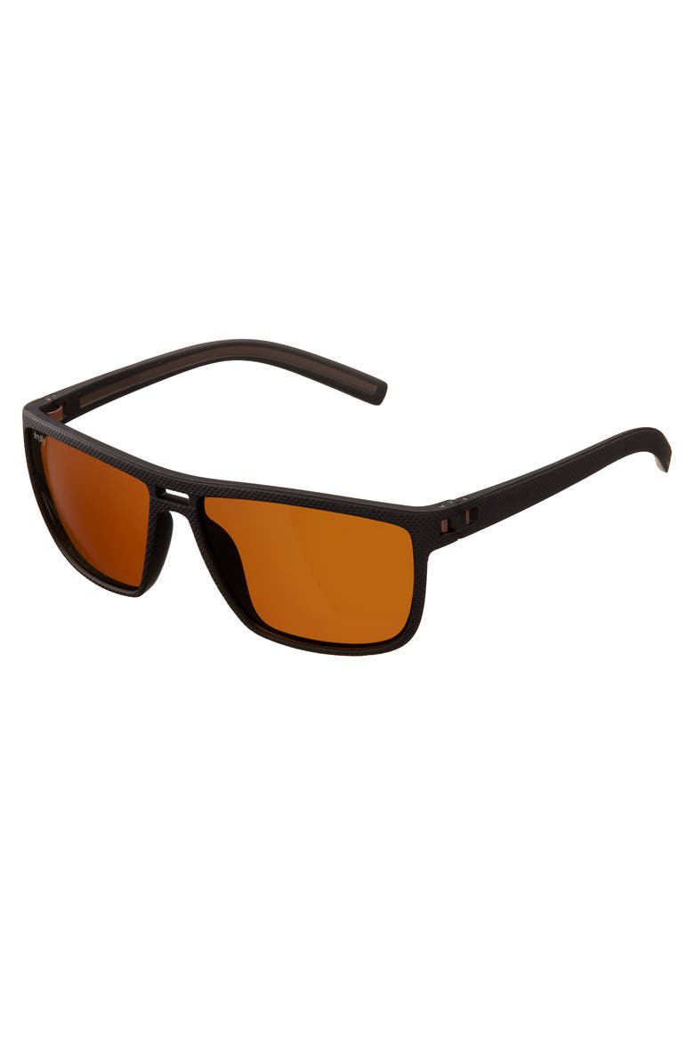 Barrett Polarized Sunglasses, Main, color, Black/Brown