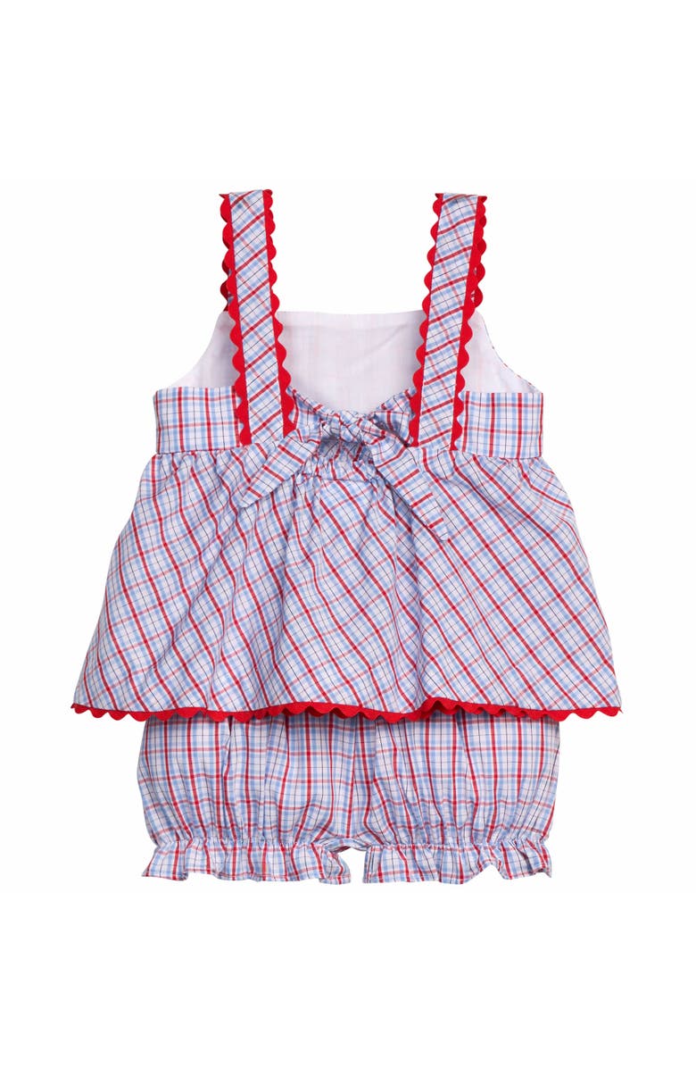 Little English Kids' Evie Bloomer Set Blend, Alternate, color, Patriotic Plaid
