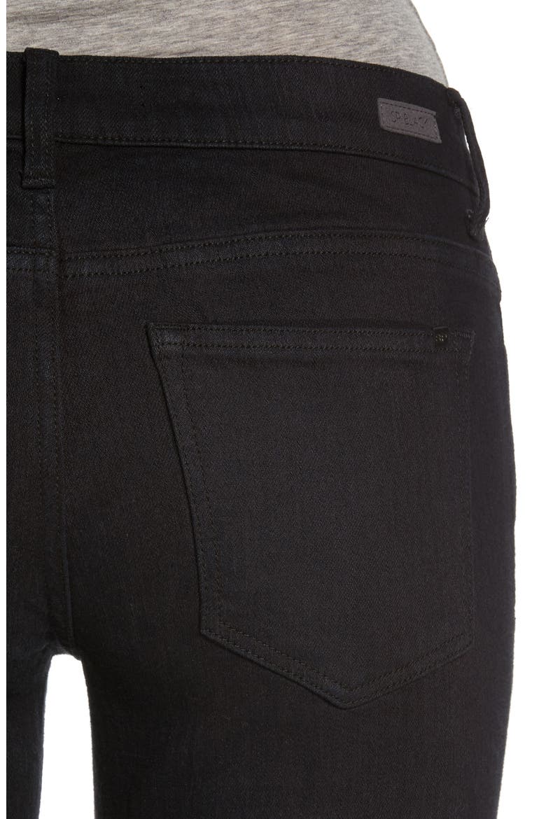 Destroyed Boyfriend Jeans, Alternate, color, BLACK