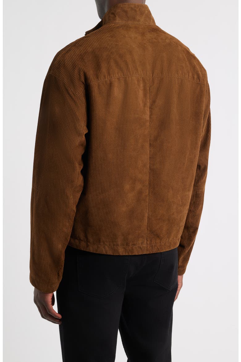 Suede Zip Front Jacket, Alternate, color, SOLID MEDIUM BEIGE