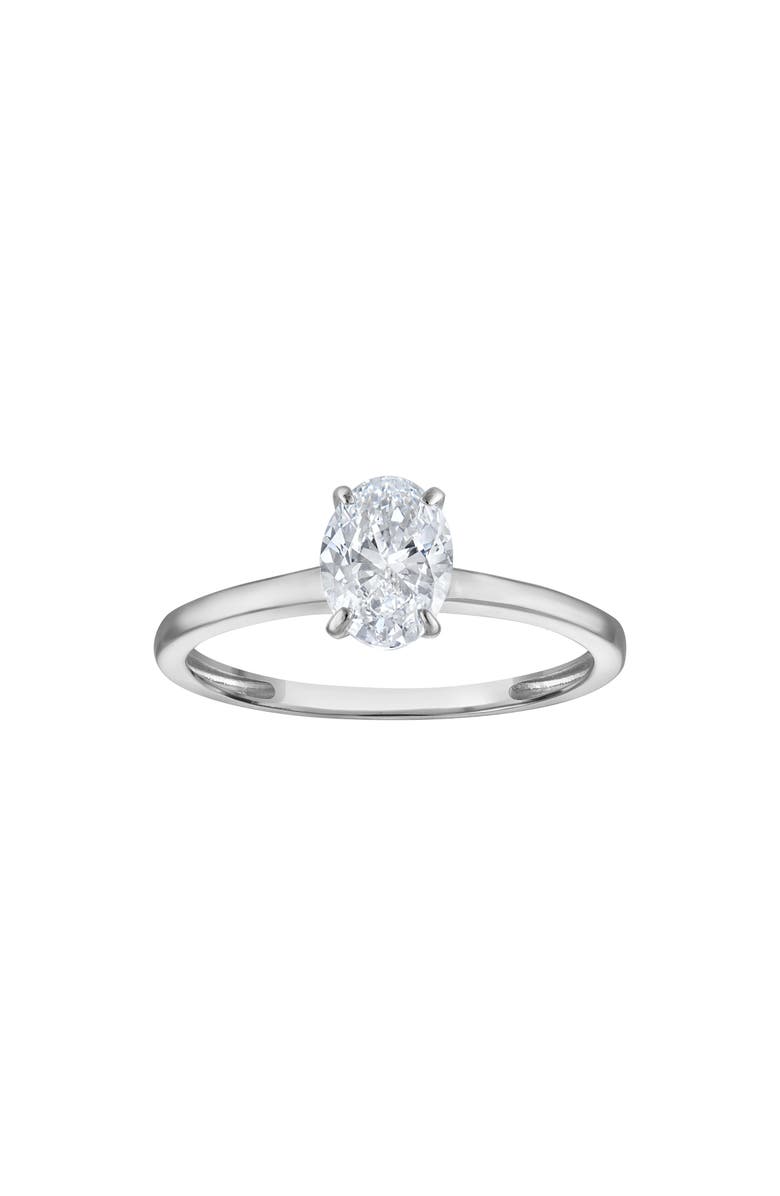 FZN 14K Gold Lab Grown Diamond Ring, Main, color, Silver