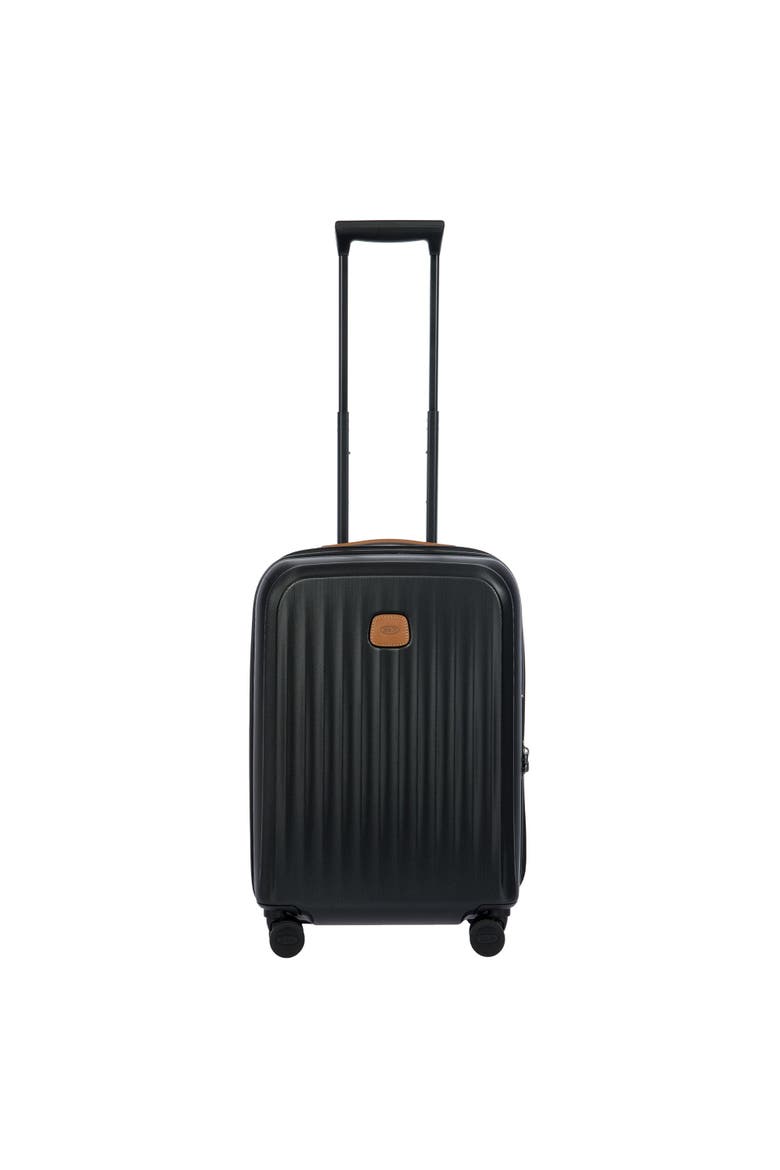 Taormina Hardside Expandable 21" Carry On Spinner Luggage, Main, color, Black