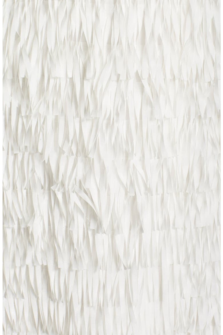 Halter Fringe Dress, Alternate, color, IVORY