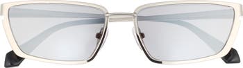 Off-White 56mm Richfield Rectangle Metal Sunglasses  display picture 1