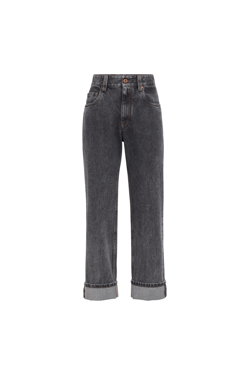 Brunello Cucinelli Cropped trousers, Main, color, Grey