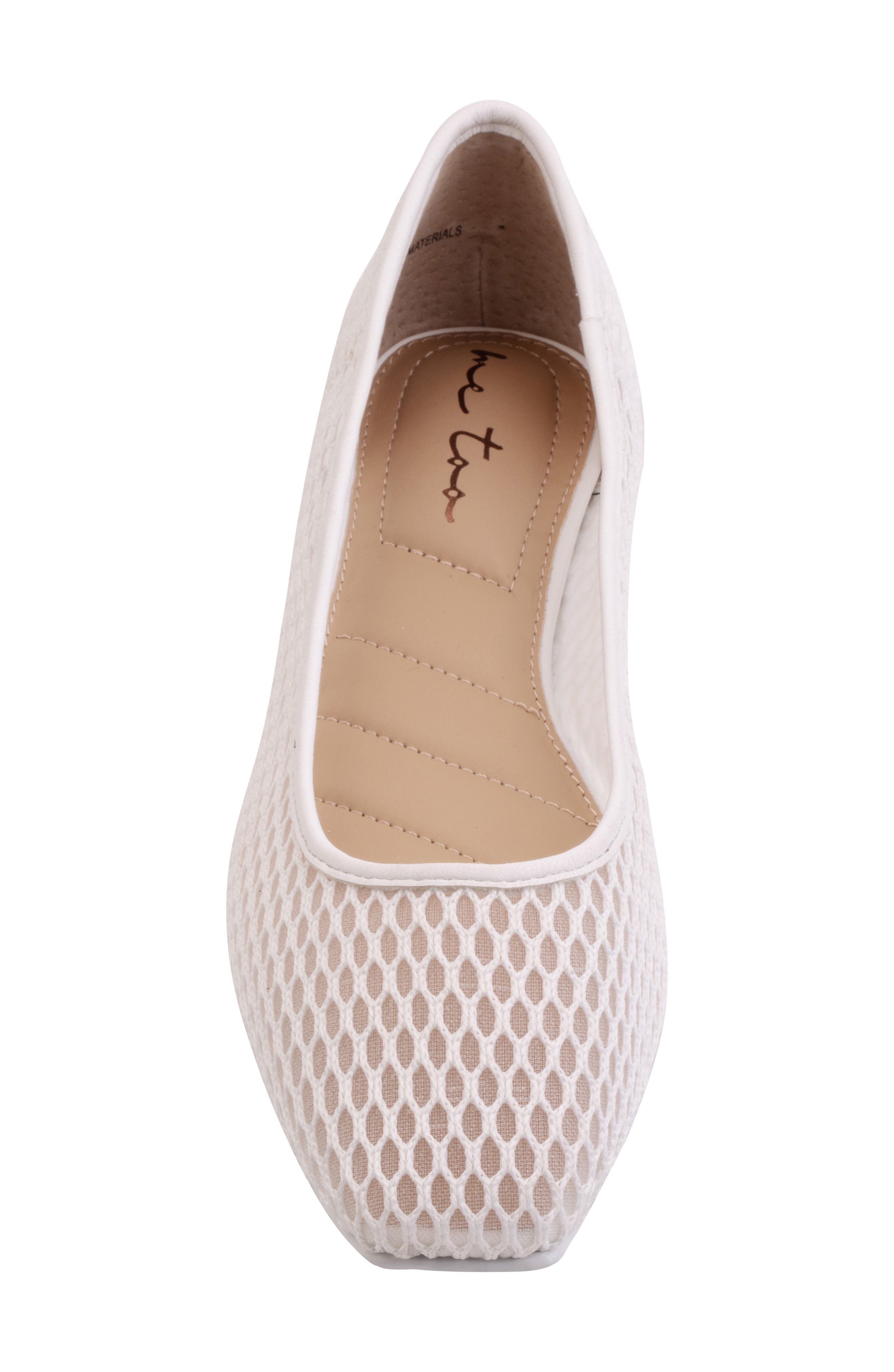 Me Too Baylin Ballet Flat, Alternate, color, White