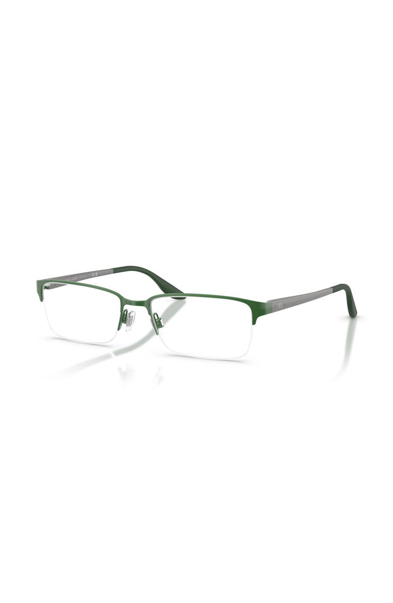 Ralph Lauren 54mm Rectangle optical glasses, Main, color, Green