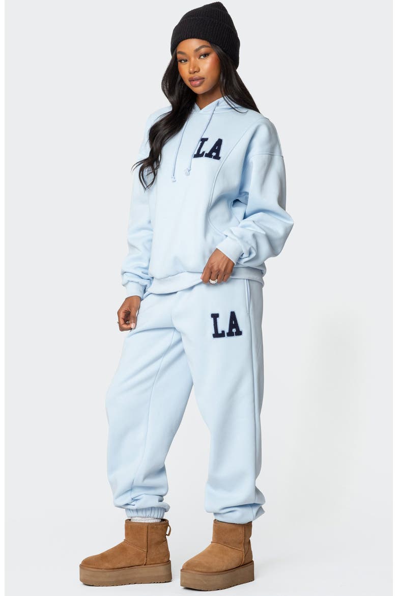 LA Love Relaxed Fit Sweatpants, Alternate, color, LIGHT-BLUE