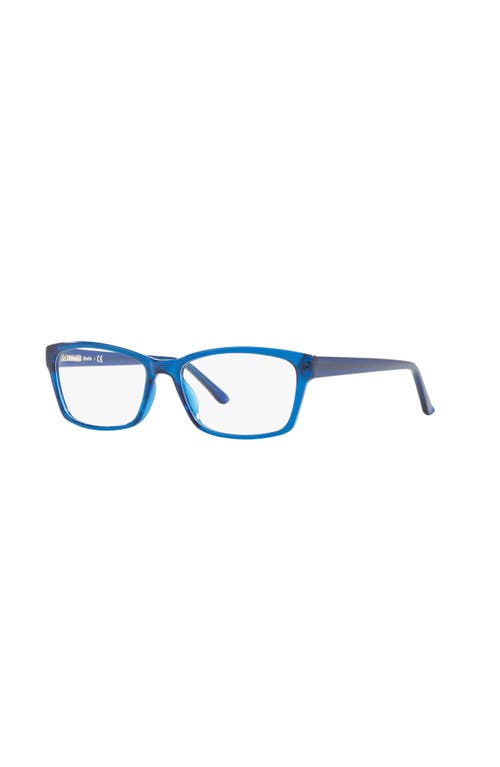 Sferoflex 53mm Square Optical Glasses In Blue