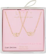 Leith Together Is My Favorite Place To Be Set of 2 Infinity Heart Necklaces