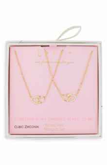 Leith Together Is My Favorite Place To Be Set of 2 Infinity Heart Necklaces