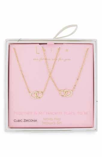 Together Is My Favorite Place To Be Set of 2 Infinity Heart Necklaces