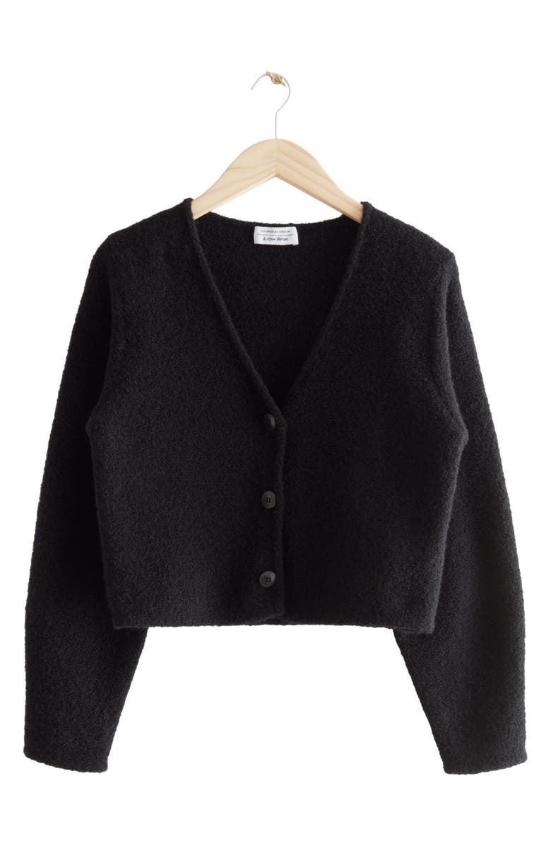 & Other Stories Boxy Wool Blend Cardigan, Alternate, color,