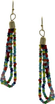 OLIVIA WELLES Damari Beaded Drop Earrings