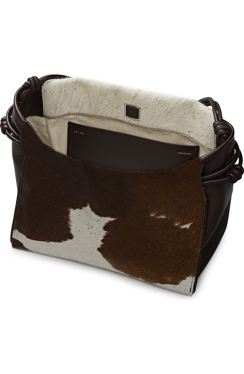 Radley The Roxburgh - Cow Hide Medium Drawstring Crossbody Bag, Alternate, color, Dark Oak