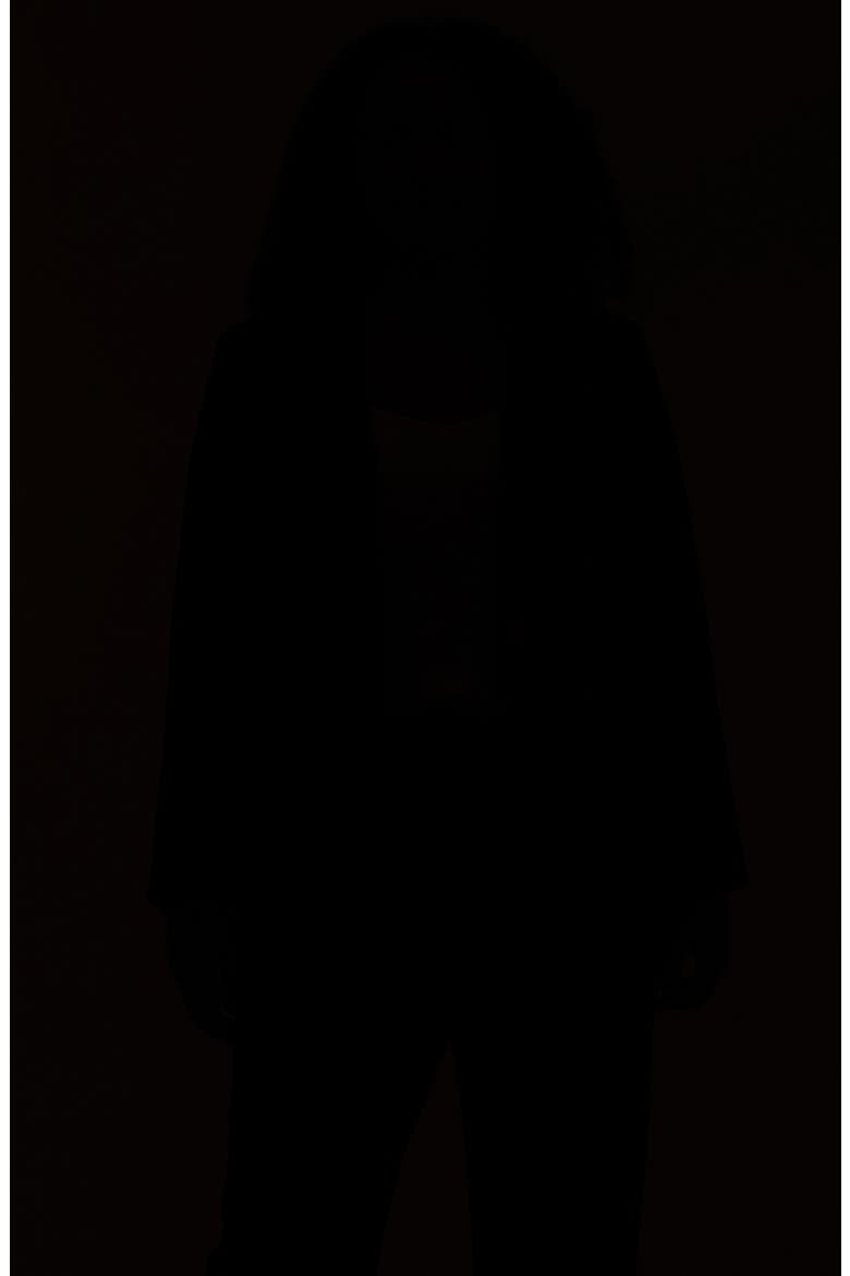 Velvet One-Button Blazer, Alternate, color, BLACK