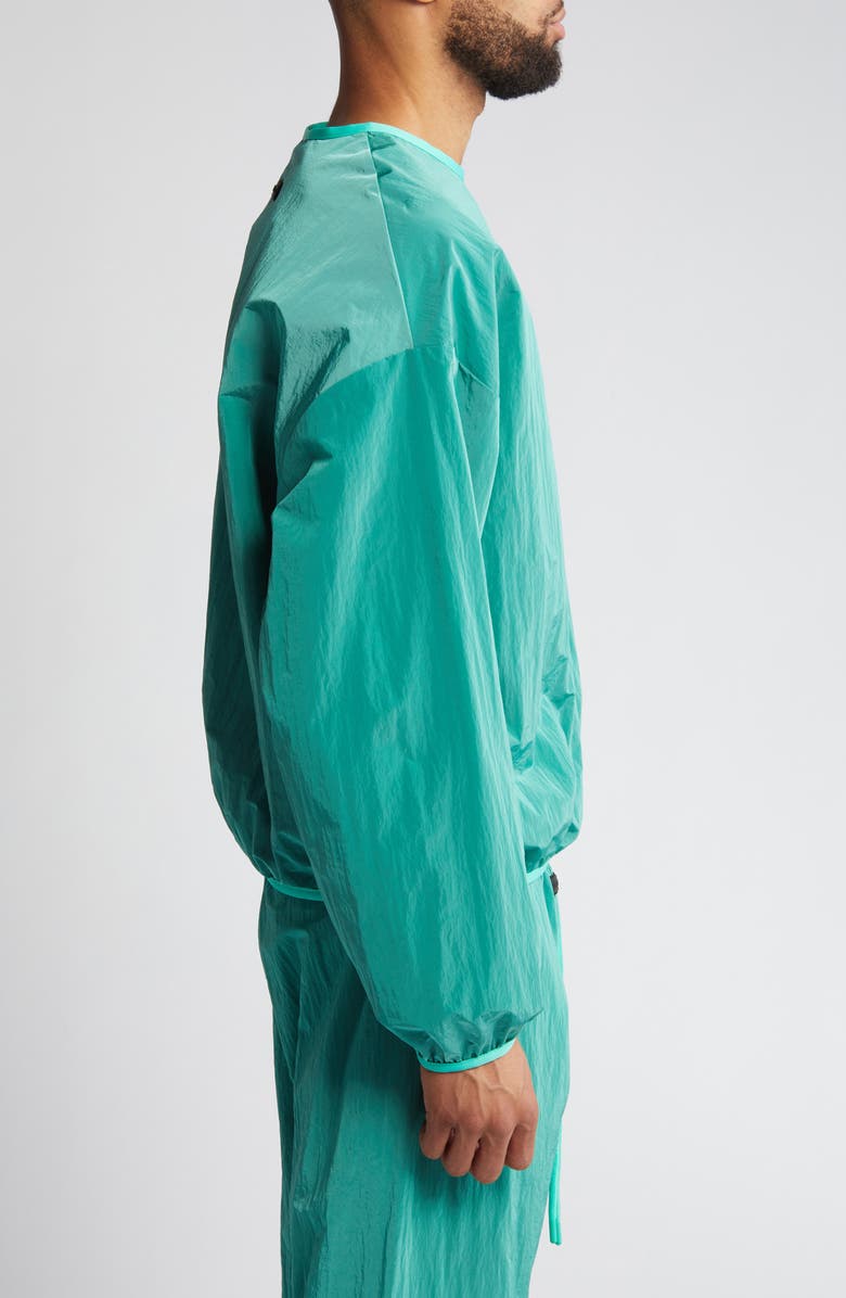 Fear of God Essentials Oversize Nylon Crewneck Pullover, Alternate, color,