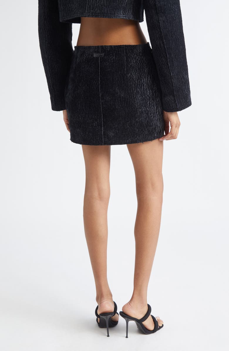 Alexander Wang Low Rise Miniskirt, Alternate, color, Black