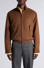 Bottega Veneta Brushed Wool & Cashmere Blouson Jacket