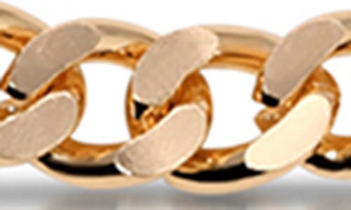 Ettika Flat Curb Chain Necklace In Gold