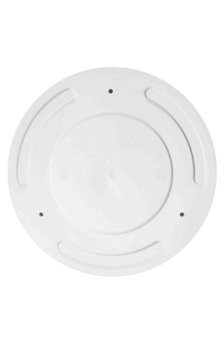 Bloem Mathers 5W x 7H Inch Round Gardening Planter with Saucer Tray, White, Alternate, color, White