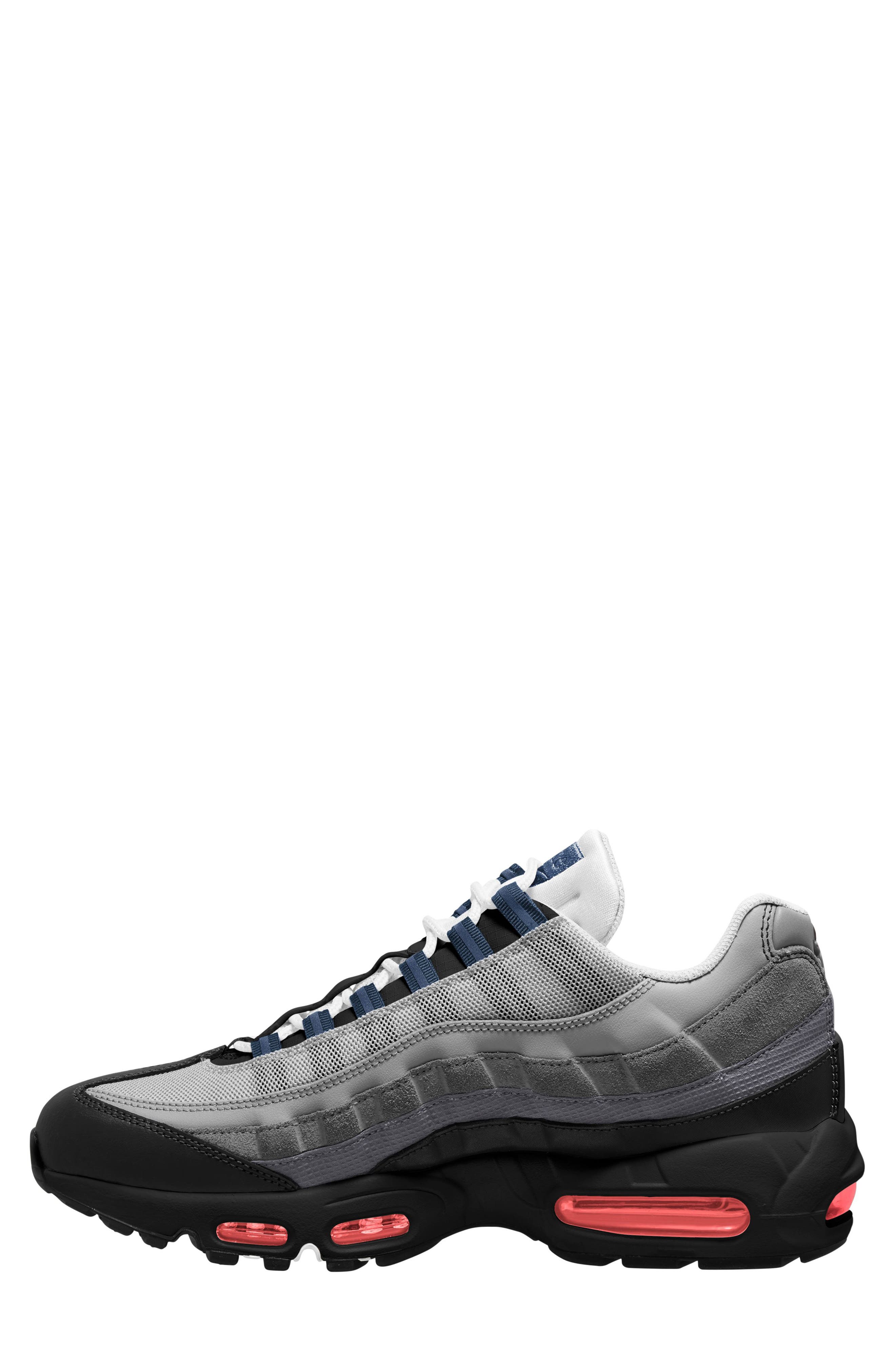 Air Max 95 Essential Sneaker, Alternate, color, BLACK/ TRACK RED/ ANTHRACITE