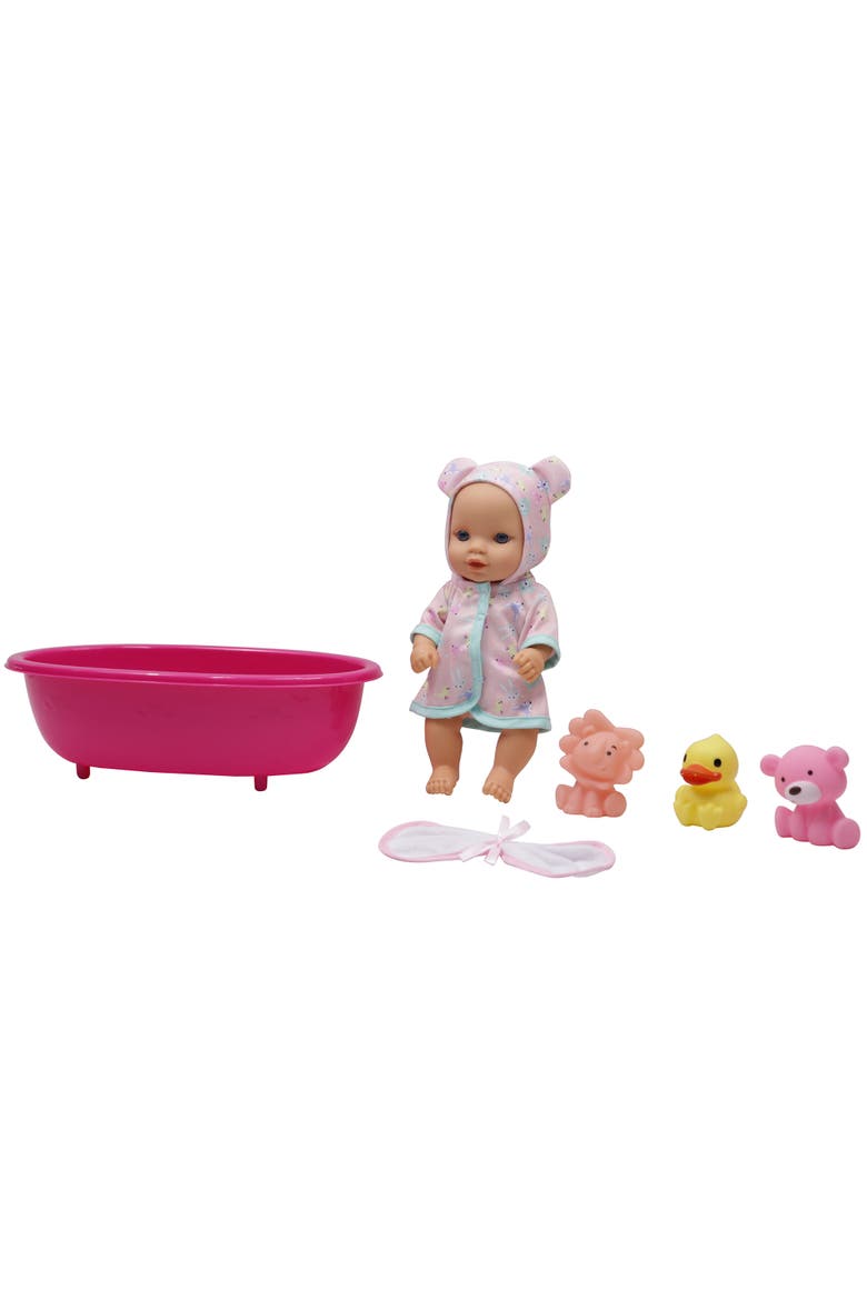 10" Baby Doll Bathing Playset With Accessories, Main, color, Multicolored