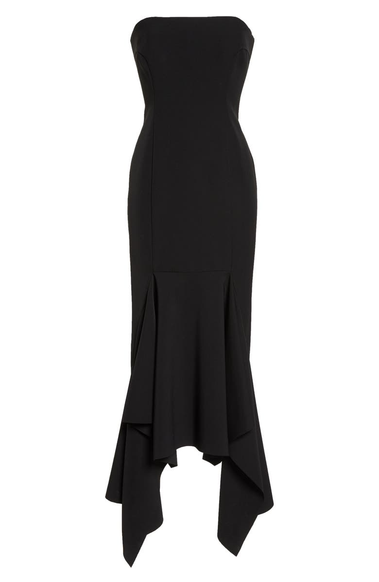 Vince Camuto Strapless Midi Dress, Alternate, color, 