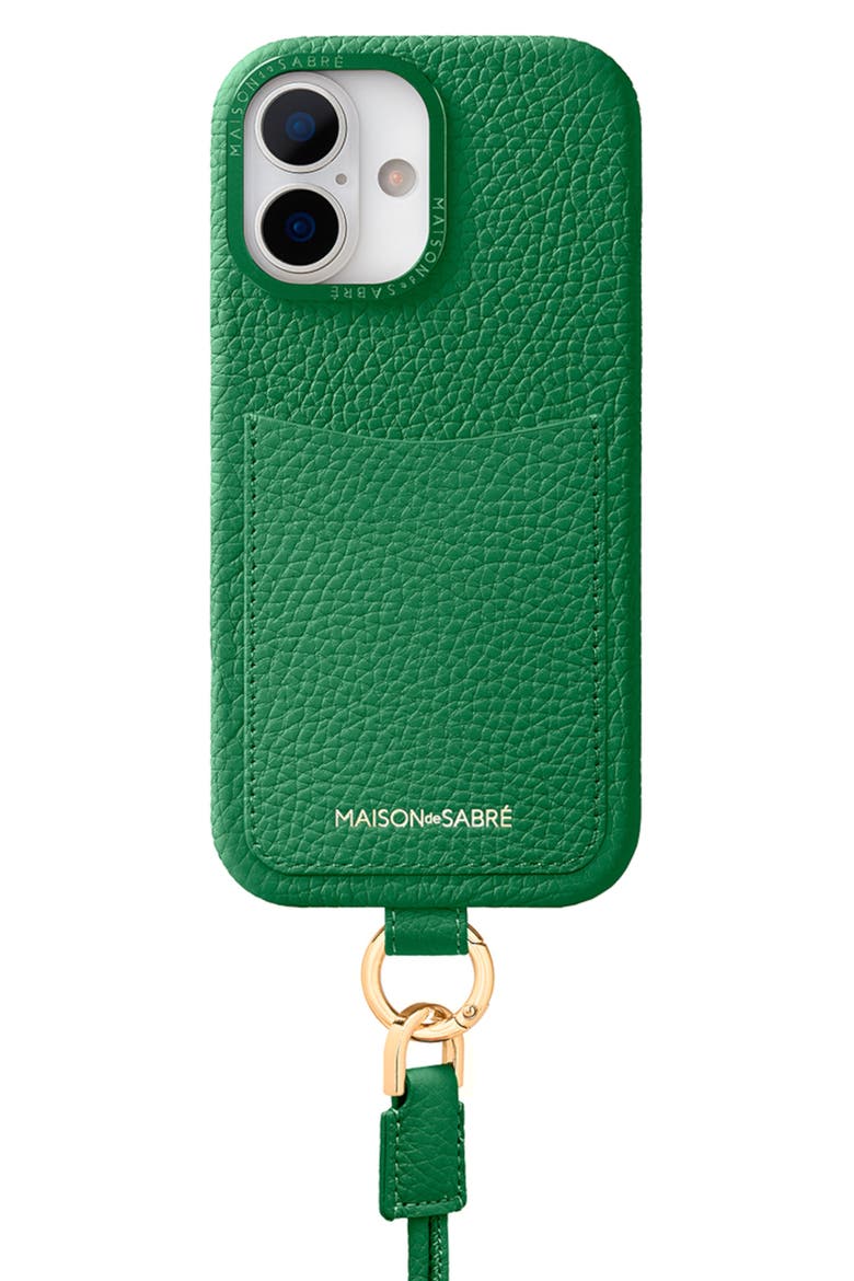 Sling Phone Case iPhone 17, Main, color, Emerald Green
