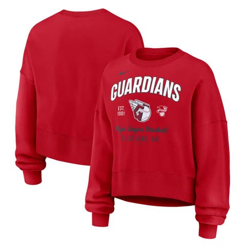 売れ筋商品|||ナイキ カットソー トップス レディース Women's Red Boston Red Sox Oversized Long Sleeve Cropped Pullover Sweatshirt Red Womens Red Hoodies and Pullovers. Nike.com