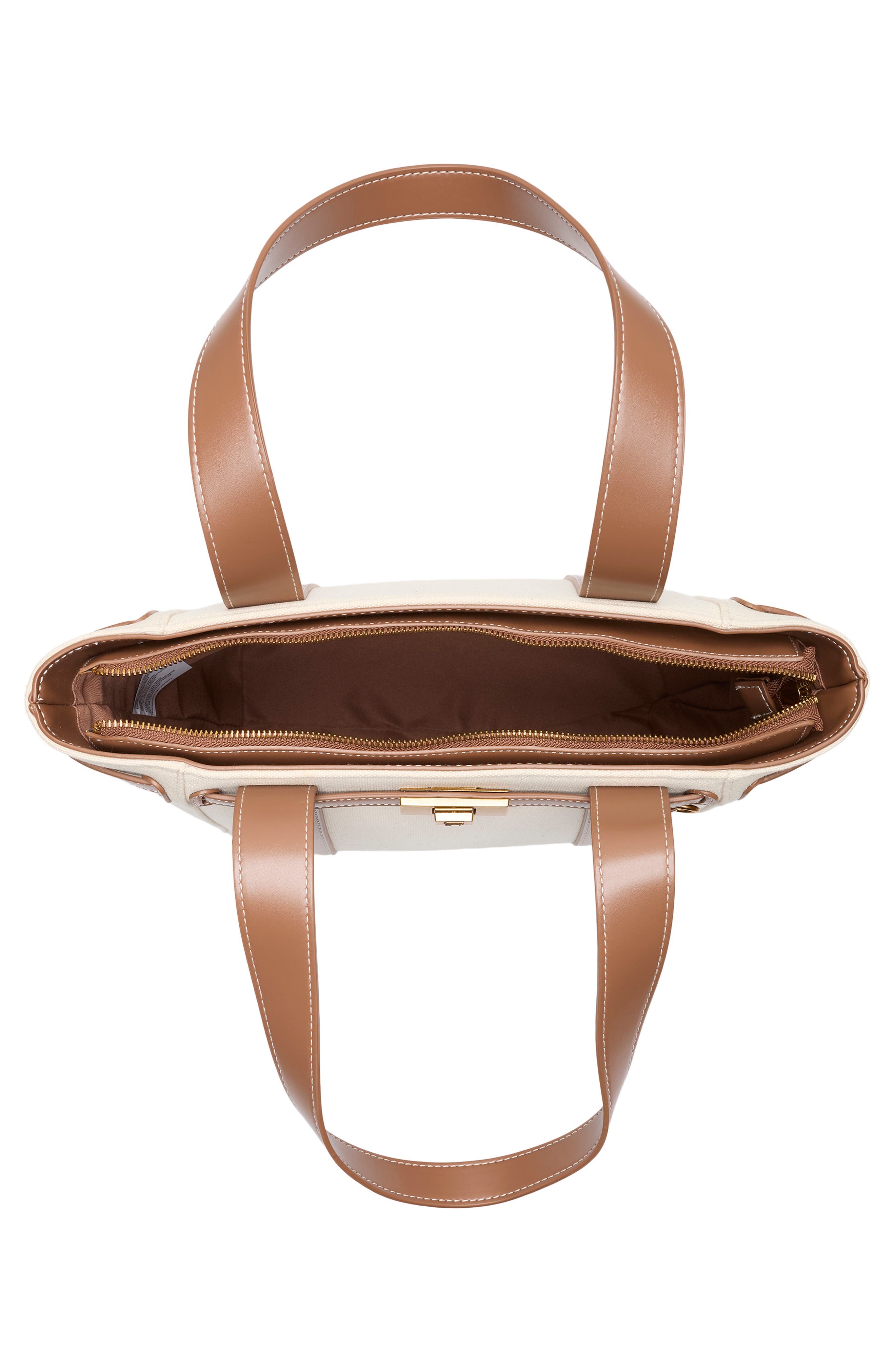 Steve Madden Banchor Canvas Tote, Alternate, color, Natural Canvas/ Nutshell