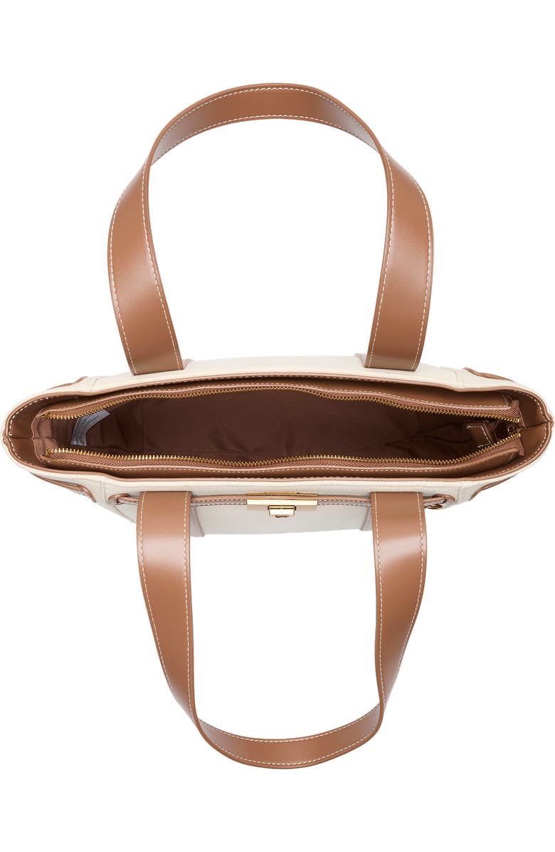 Steve Madden Banchor Canvas Tote, Alternate, color, Natural Canvas/ Nutshell