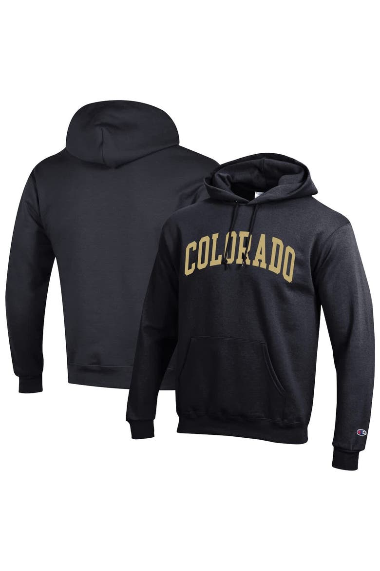 Men's Champion  Black Colorado Buffaloes Basic Arch Fleece Pullover Hoodie, Alternate, color, Black