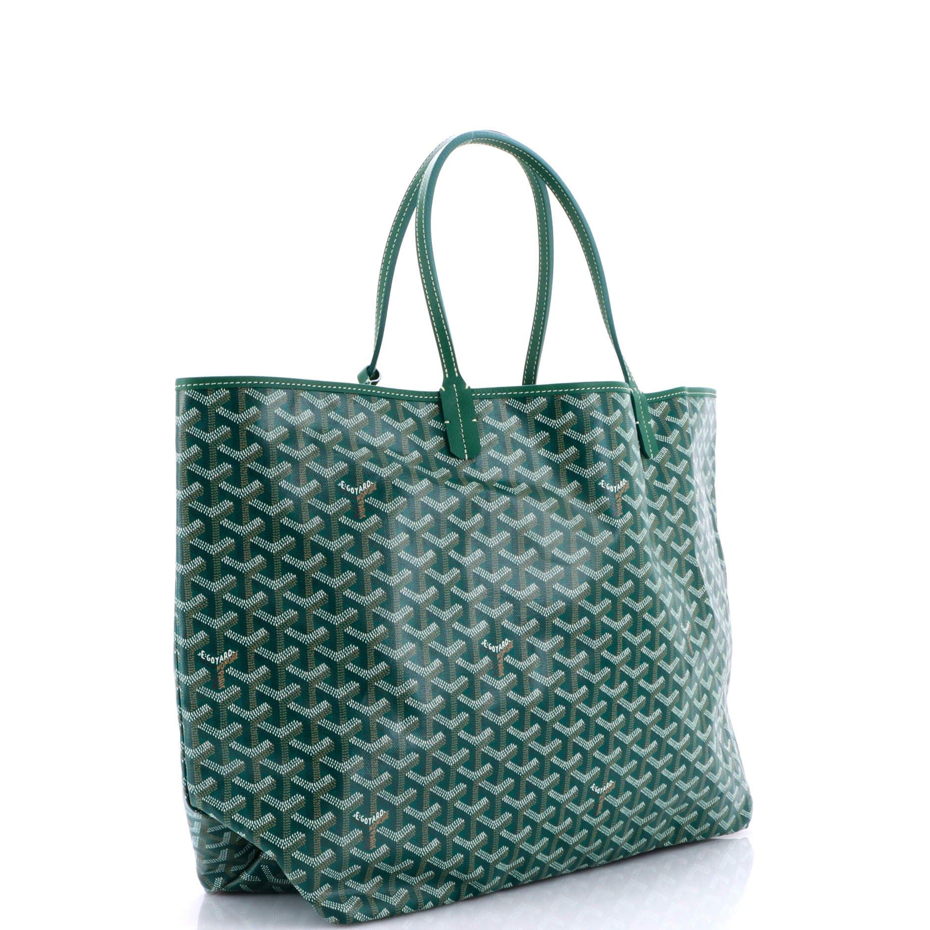 Pre-Owned Goyard Saint Louis Tote Coated Canvas GM, Alternate, color, Green