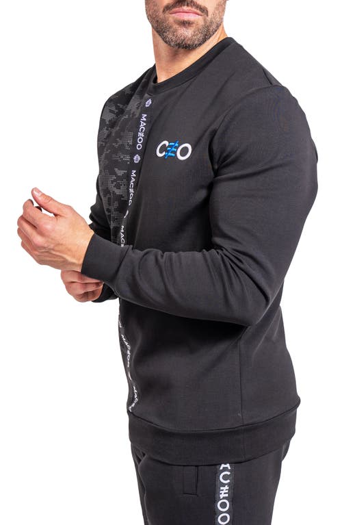 Maceoo Ceo Graphic Sweatshirt In Black