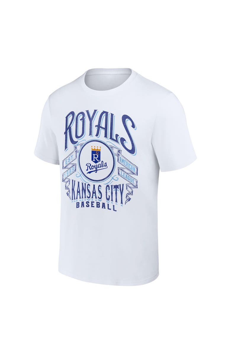 Darius Rucker Collection by Fanatics Men's Darius Rucker Collection by Fanatics White Kansas City Royals Distressed Rock T-Shirt, Alternate, color, 